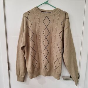 ALEX CANNON Wool Blend Knit Sweater Size L